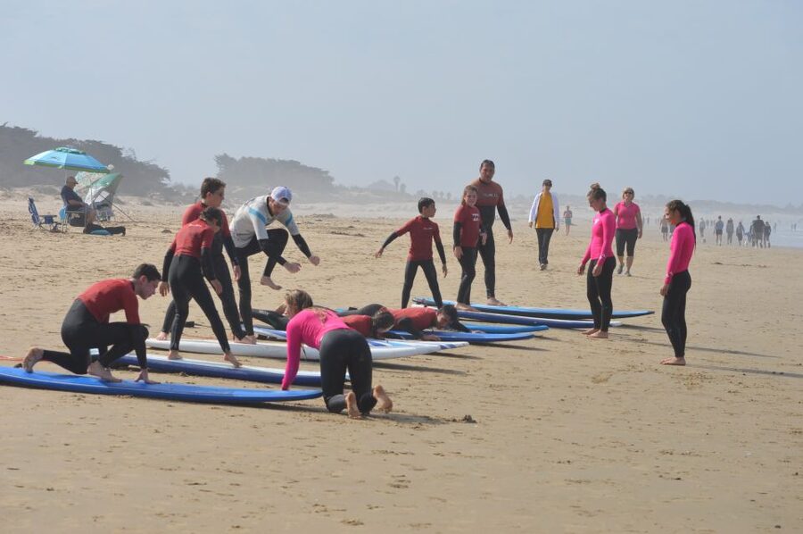 Pismo Beach: Surf Lessons with Instructor - The beach briefing: standing before you surf
