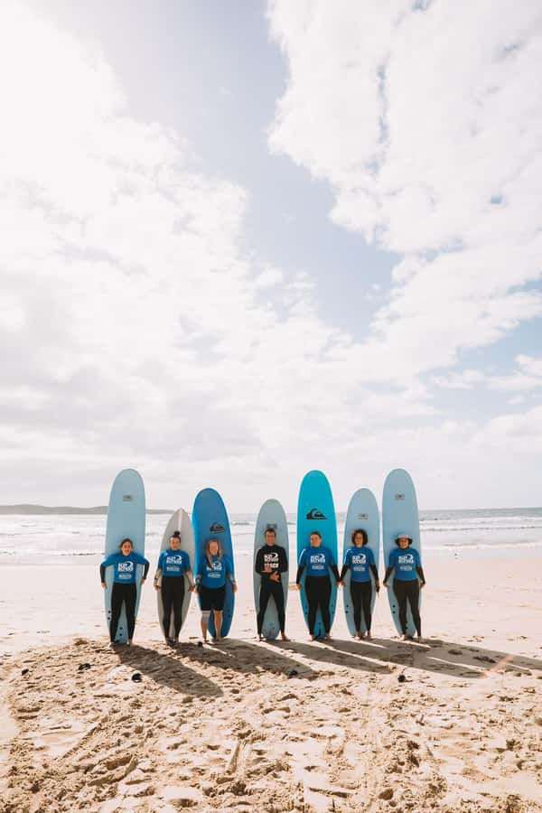 Port Stephen: One Mile Beach Group Surf Lesson - Waist-Deep Water and Your First White-Water Waves