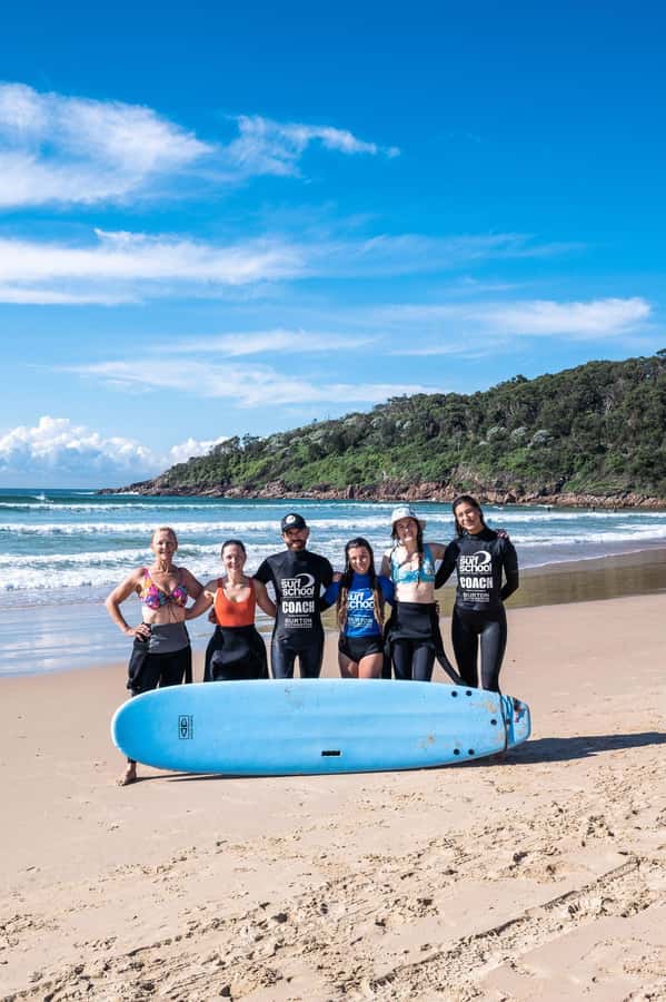 Port Stephen: One Mile Beach Group Surf Lesson - One Mile Beach as a Beginner Setting