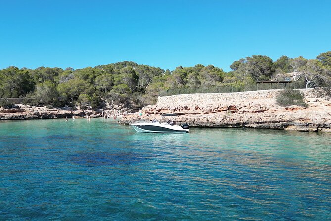 Private Boat Tour of San Antonio with Paddel surfing and Snorkeling - Sa Figuera Borda and the coastal cruise