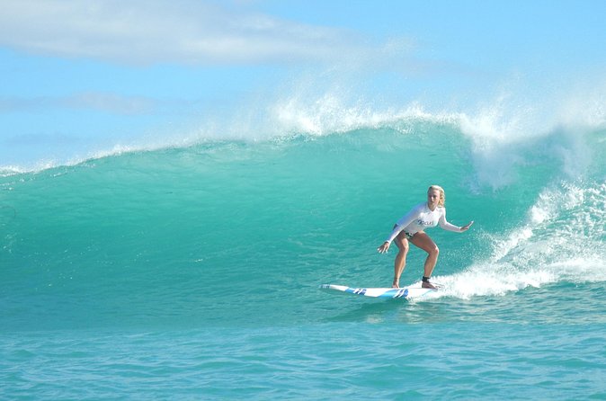 Private Guided Surf Boarding Lesson in Honolulu - A Family Lesson That Can Include Young Children