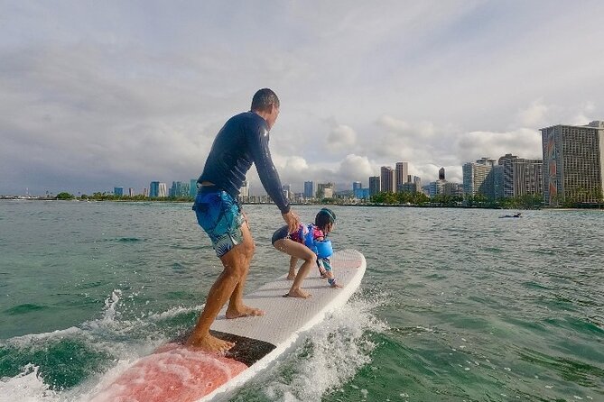 Private Kids Surfing Lessons - Tandem boards, solo surfing, and extra support