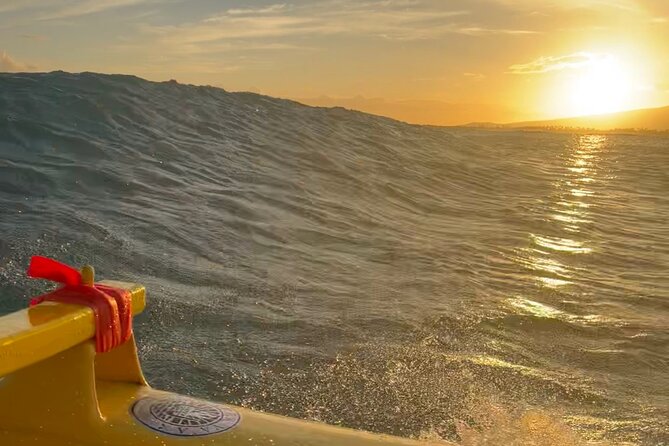 Private Outrigger Canoe Surfing Experience - About an hour of surf and open-water views