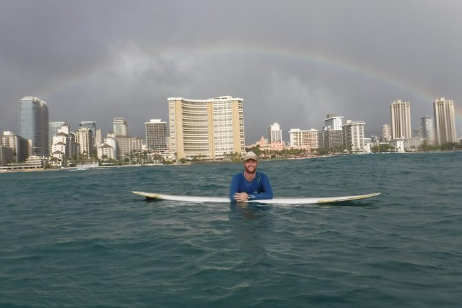 Private & Semi-Private Surf Lessons in Waikiki - Catching your first wave at Grays Beach