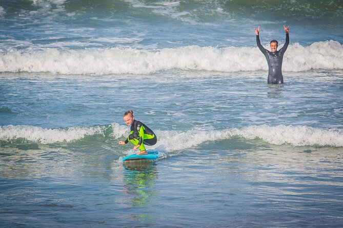 Private Surf Lesson in Huntington Beach - Bolsa Chica State Beach - The first 20 to 30 minutes on the sand