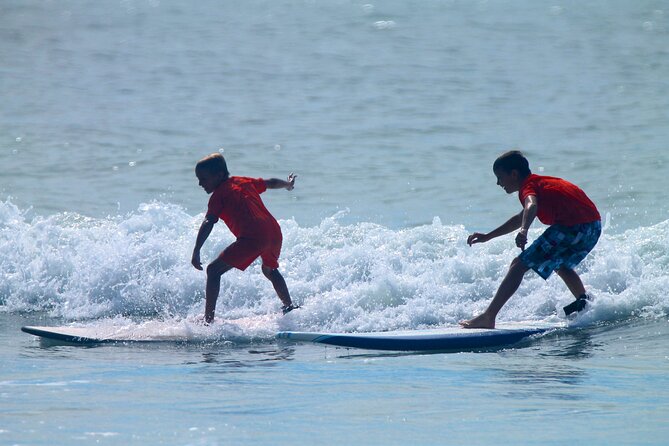 Private Surf Lesson in North Myrtle Beach - Learning to paddle and stand on the beach