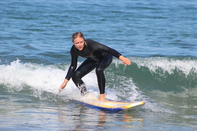 Private Surfing Lesson in Santa Monica - Cold water, rough waves, and changing conditions