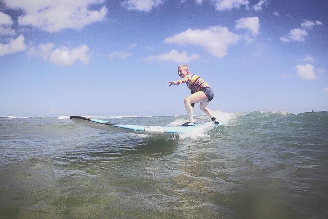 Private Surfing Lessons on the North Shore of Oahu - Catching your first wave