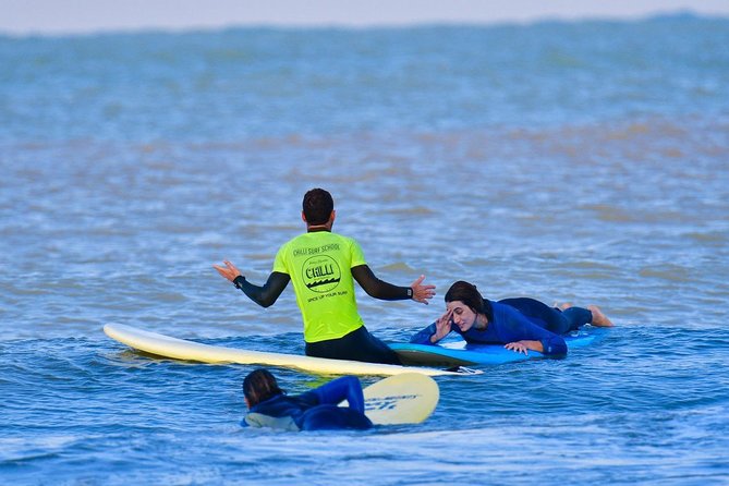 Professional Surfing lessons in the heart of Tel Aviv - Spending most of the lesson in the water