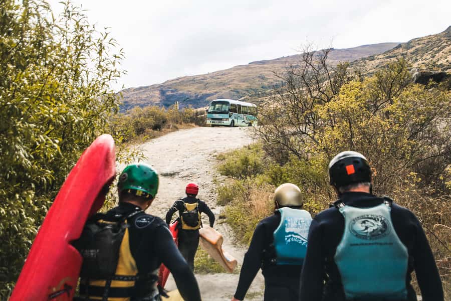 Queenstown: White Water Surfing Along the Kawarau River - Getting suited up for cold water