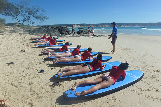 Rainbow Beach: Surf Lesson Safari & Beach 4WD Double Island Point - What makes the instruction useful