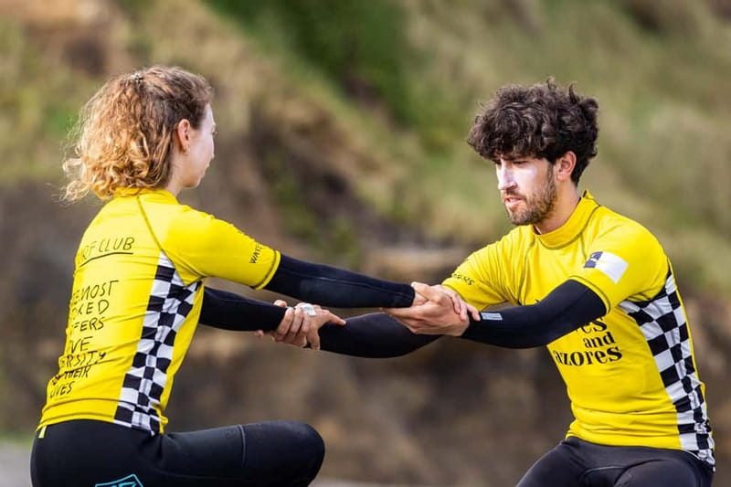 Ribeira Grande, Azores: Group Surf Lessons - Starting on the sand: safety before surfing