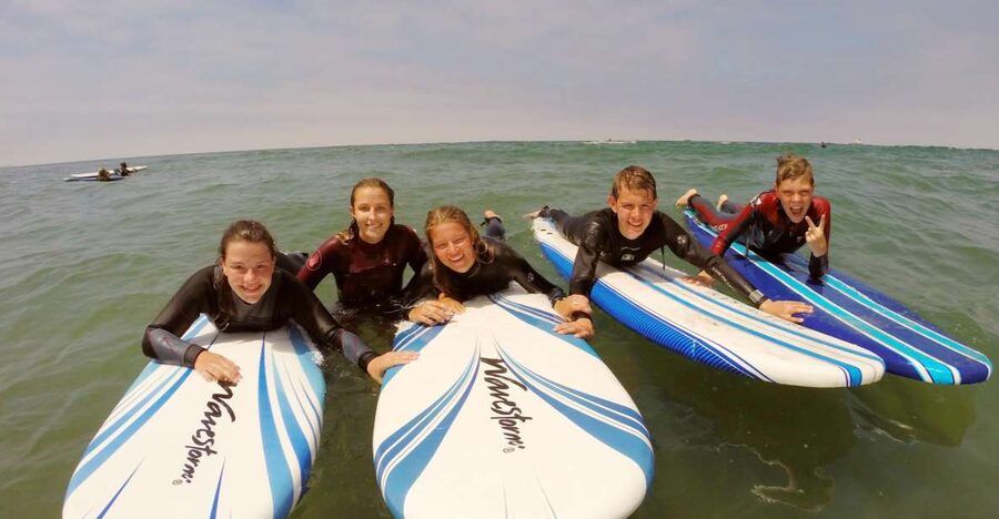 San Diego: Private Group Surf Lesson - From wetsuit practice to the first waves