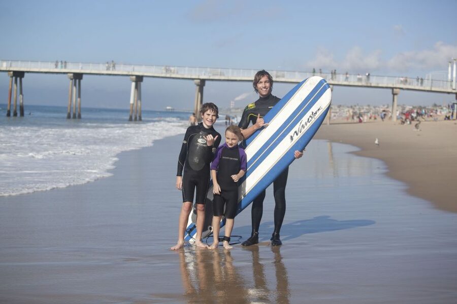 San Diego: Private Group Surf Lesson - Choosing among six Southern California beaches
