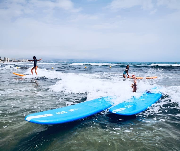 San Juan Beach: 2 Hour Table Surf Rental + Snack and Drink - Using the leash and staying comfortable