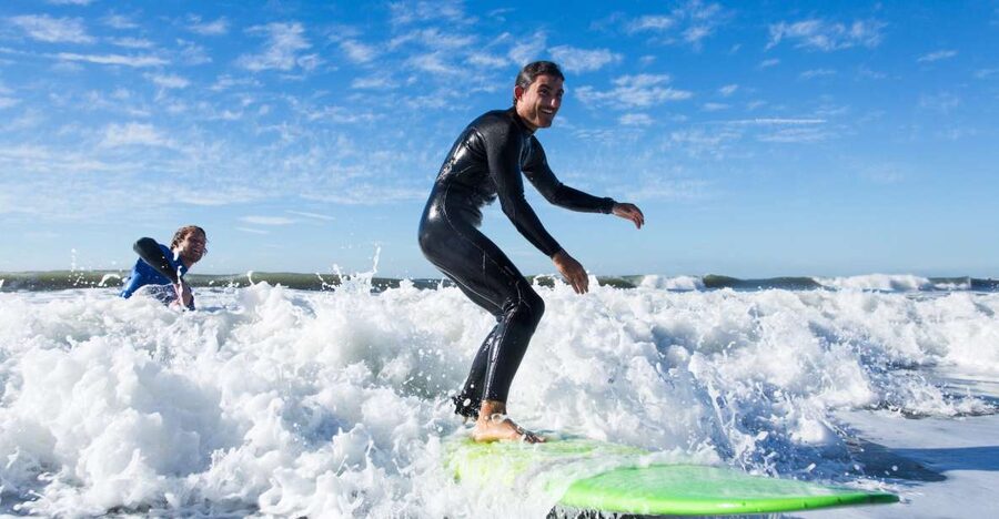 Santa Barbara: 1.5-Hour Private Beginner's Surf Lesson - Getting fitted with a wetsuit and longboard