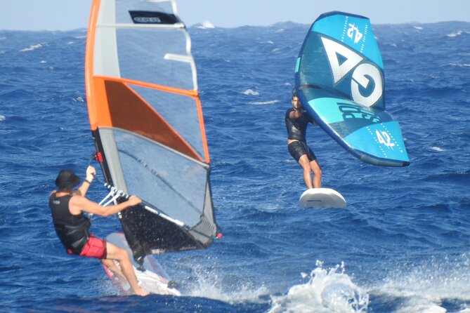 Santorini Wing Foil Surf Lesson for Beginners - Why two students per instructor matters