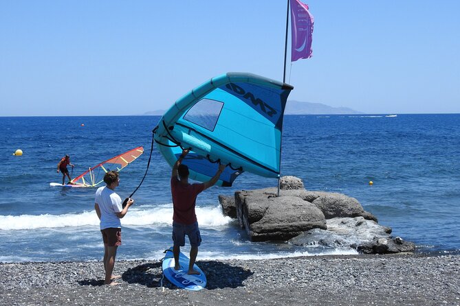 Santorini Wing Foil Surf Lesson for Beginners - Equipment and safety on the water