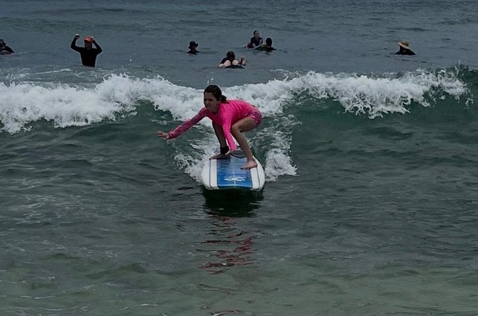 Semi Private Surf Lessons - Managing the Poipu surf setting