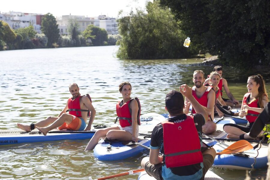 Seville: 2 Hour Paddle Surf Class - A short break at the Triana docks