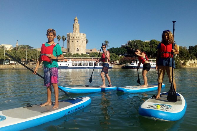 Seville Paddle Surf Sup in the Guadalquivir River - Passing under Puente de Triana