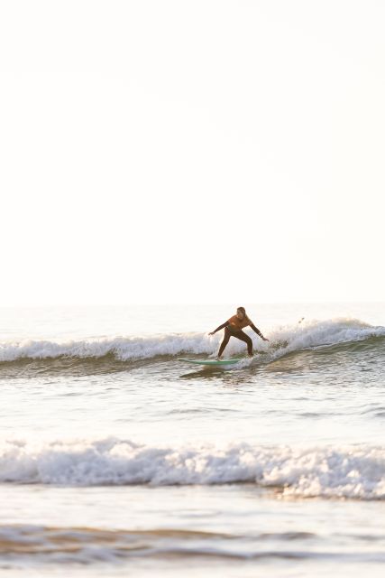 Sintra: 2-Hour Private Surf Lesson at Praia Grande - The water session at Praia Grande