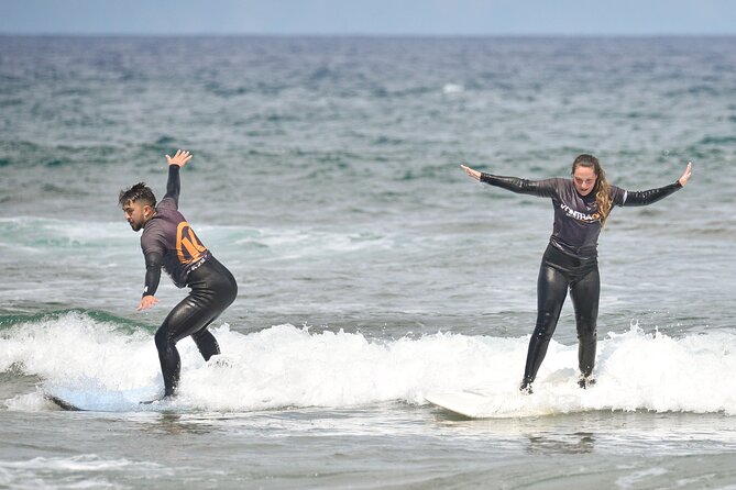 small group surf lesson in Playa de las Américas,Tenerife - Starting at Kontraola near Playa de las Américas
