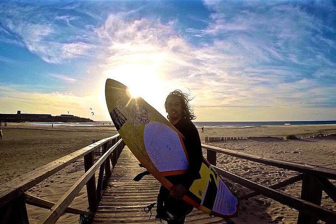 Surf lesson on Valencia beach - Practicing in the Mediterranean