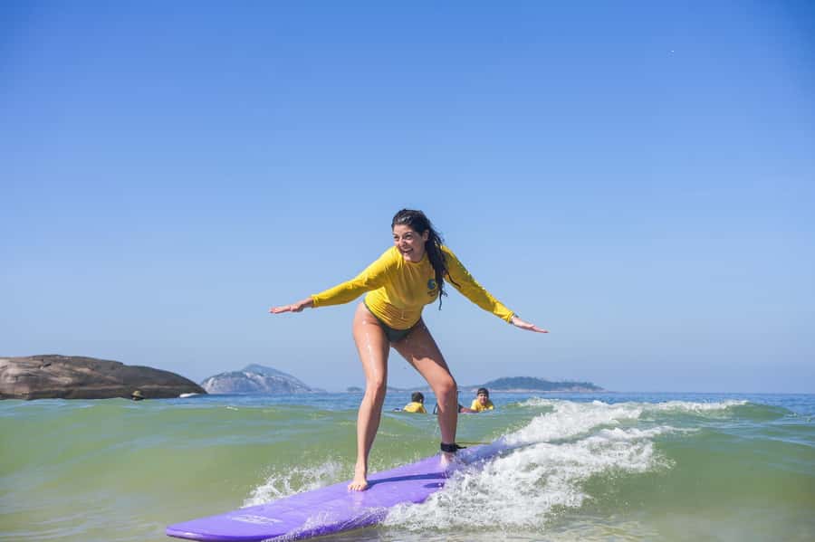 Surf lessons: in Arpoador in Ipanema. - Who will get the most from this class