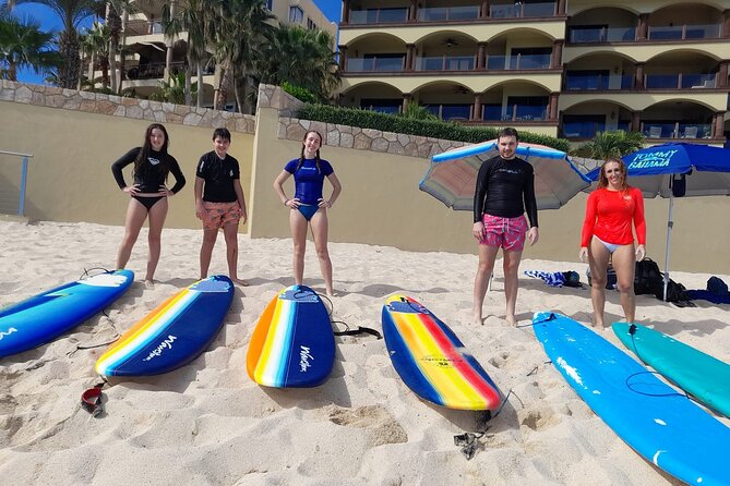 Surf Lessons in CABO with Mexico Surf Champ! - Value for couples, families, and solo surfers