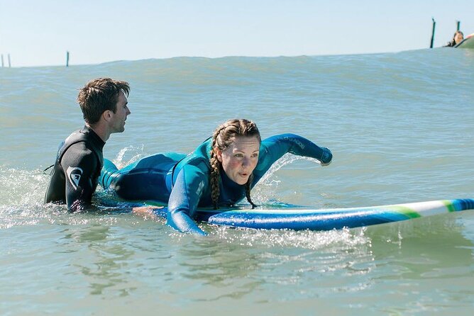Surf Lessons in Myrtle Beach, South Carolina - The first 15 to 20 minutes: learning on the sand