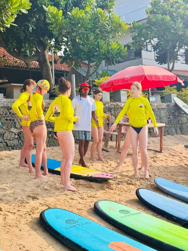 Surf School in Unawatuna, Galle - Taking the Board Into the Waves