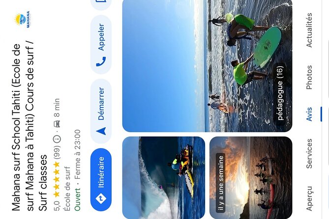 SURF TAHITI Bites & Waves – Surf experience with every bite - A Tahiti surf lesson with a local feel