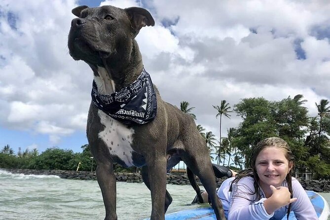 Surf with a Service Animal - Meeting James and Church at Ukumehame Beach Park