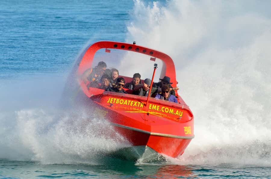 Surfer's Paradise: Jetboat Ride and Surf Lesson - Starting with 55 minutes of jetboat speed