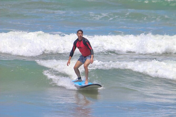 Surfing Activity with Beginner and Intermediate Lesson - The intermediate session moves to the lineup