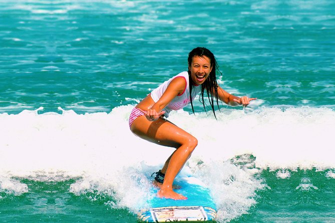 Surfing Group Lesson Level 1 Beach Surfer - What you learn beyond standing on the board