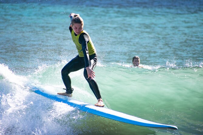 Surfing Lessons in Madeira - Stretching after the surf session