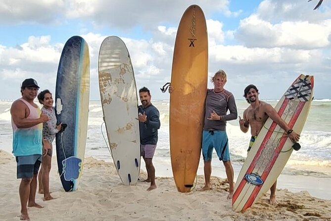 Surfing Lessons - Learn To Surf In Playa del Carmen - A calm safety briefing before you touch the water