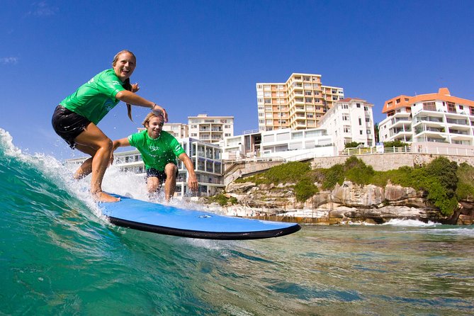Surfing Lessons on Sydney's Bondi Beach - Stop one: Lets Go Surfing at 128 Ramsgate Avenue