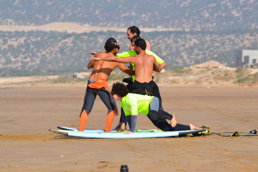 Taghazout: Beginner Surf Course with Free Session & Lunch - Lunch, snacks, and the break between sessions