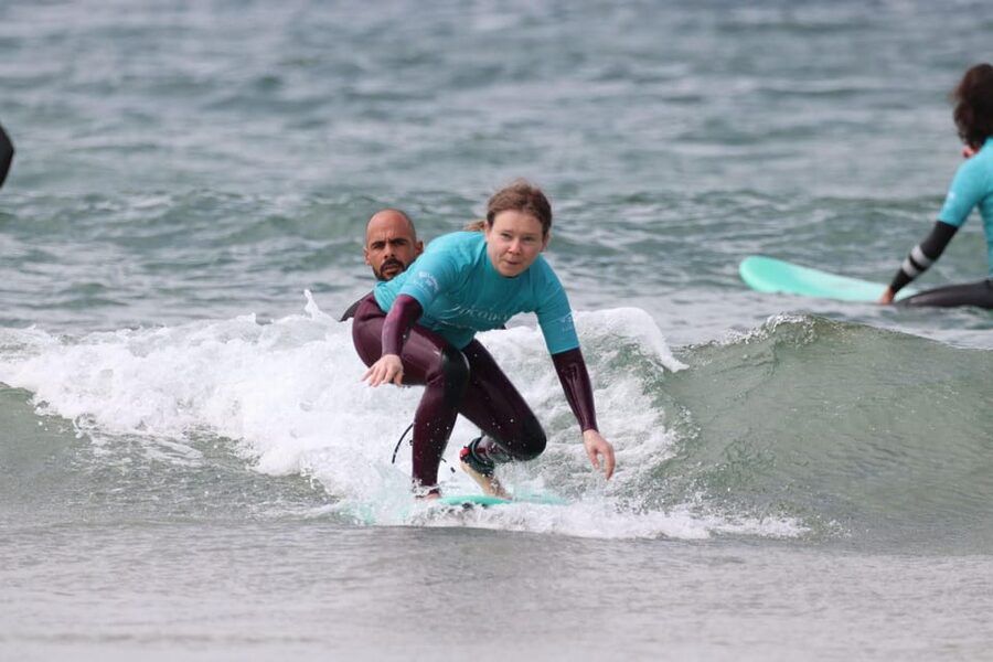 Tricana Surf Experience - Getting fitted with a board and wetsuit