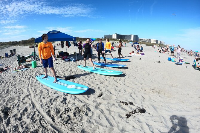 Two- Hour Group Surfing Lesson in Cocoa Wrightsville Beach, NC - The beach lesson comes before the waves