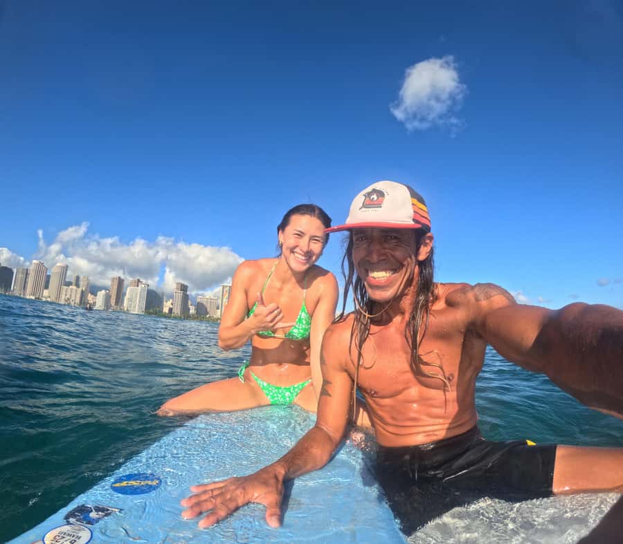 Waikiki: Surf Lessons Easy 60 min classes no crowds! - One hour at Kaisers, Rockpiles, and Bowls