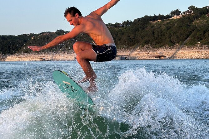Wakesurf Trip on Lake Austin - BYOB Captained (up to 12 guests) - Who will get the most from this boat trip